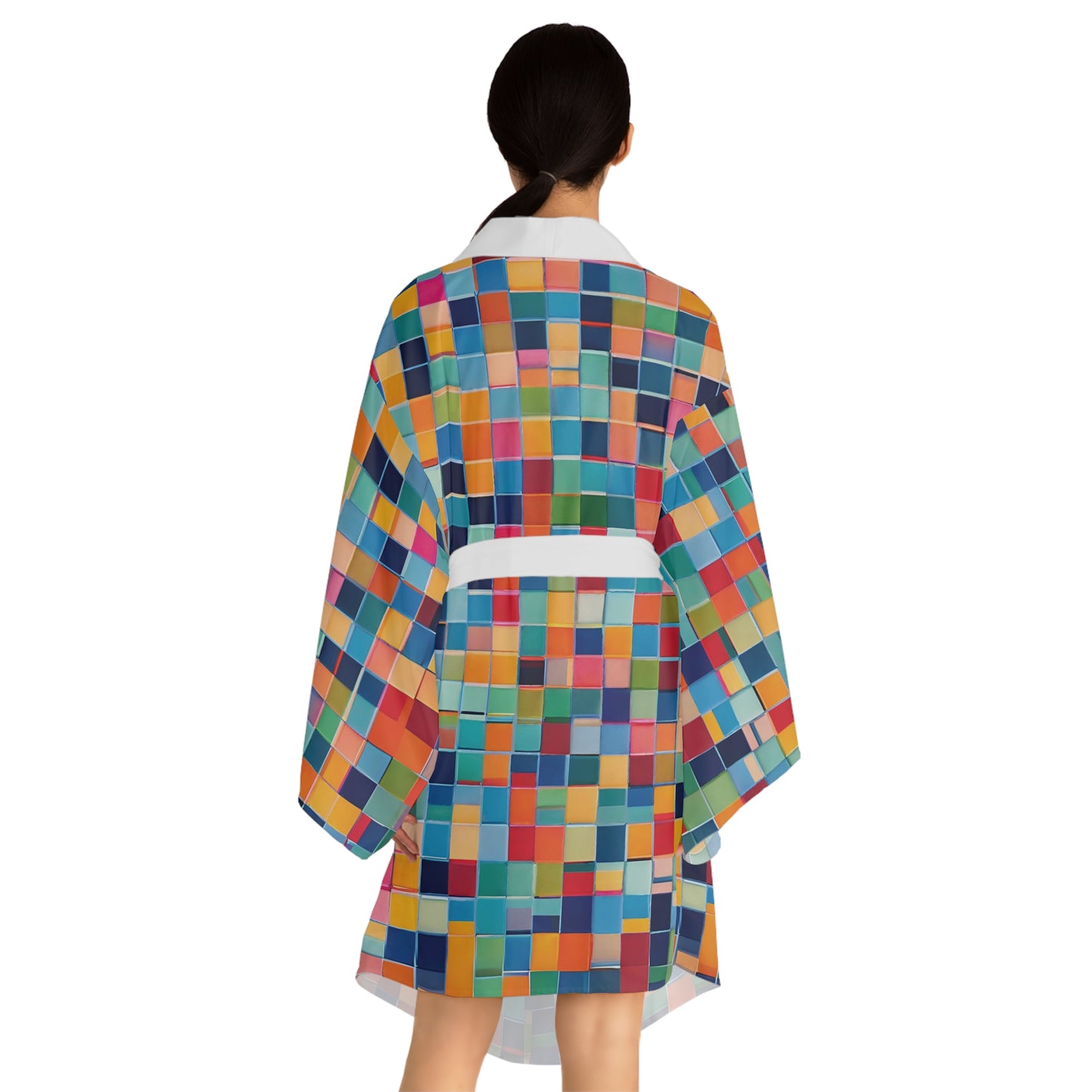 More Than Fifty Shades Long Sleeve Kimono Robe
