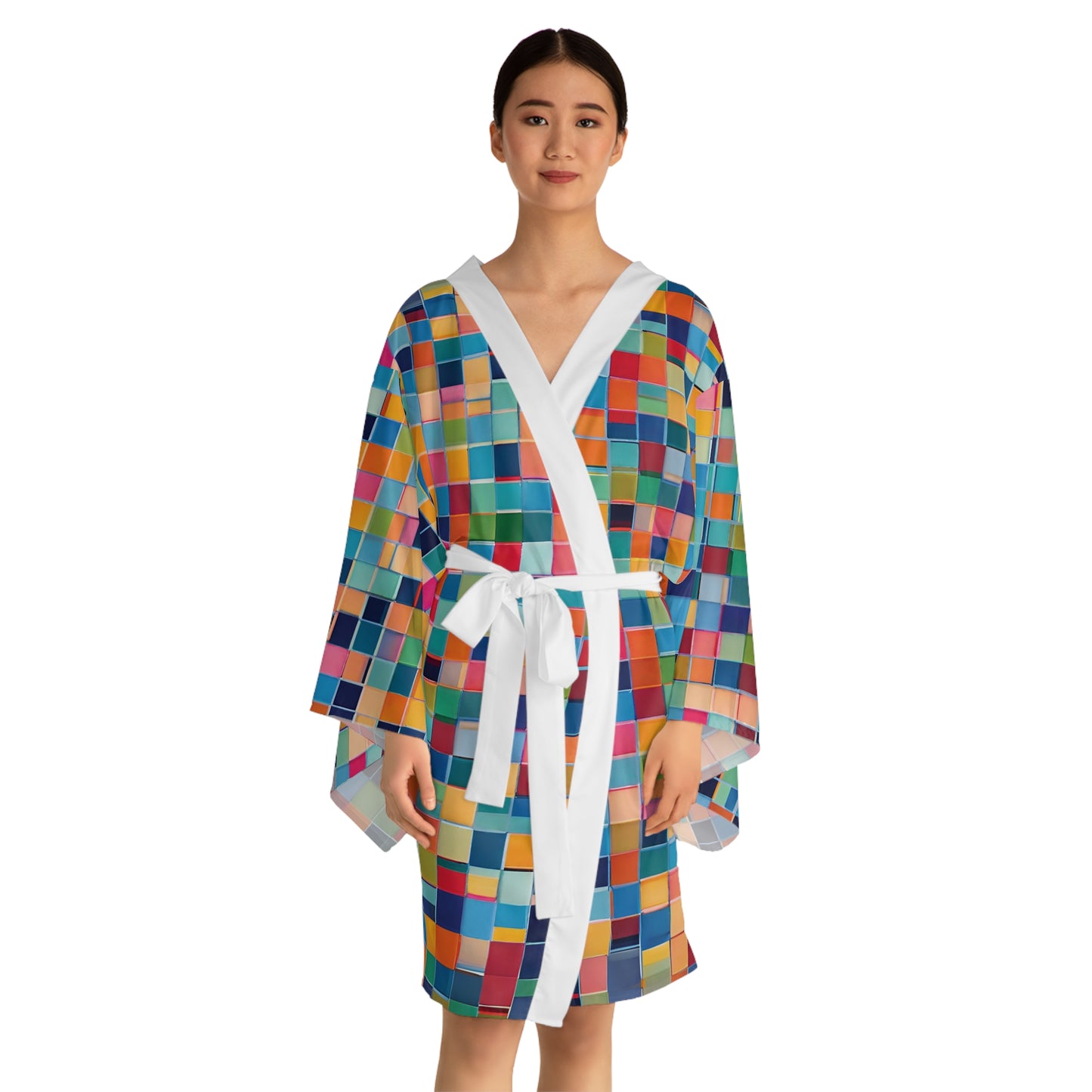 More Than Fifty Shades Long Sleeve Kimono Robe