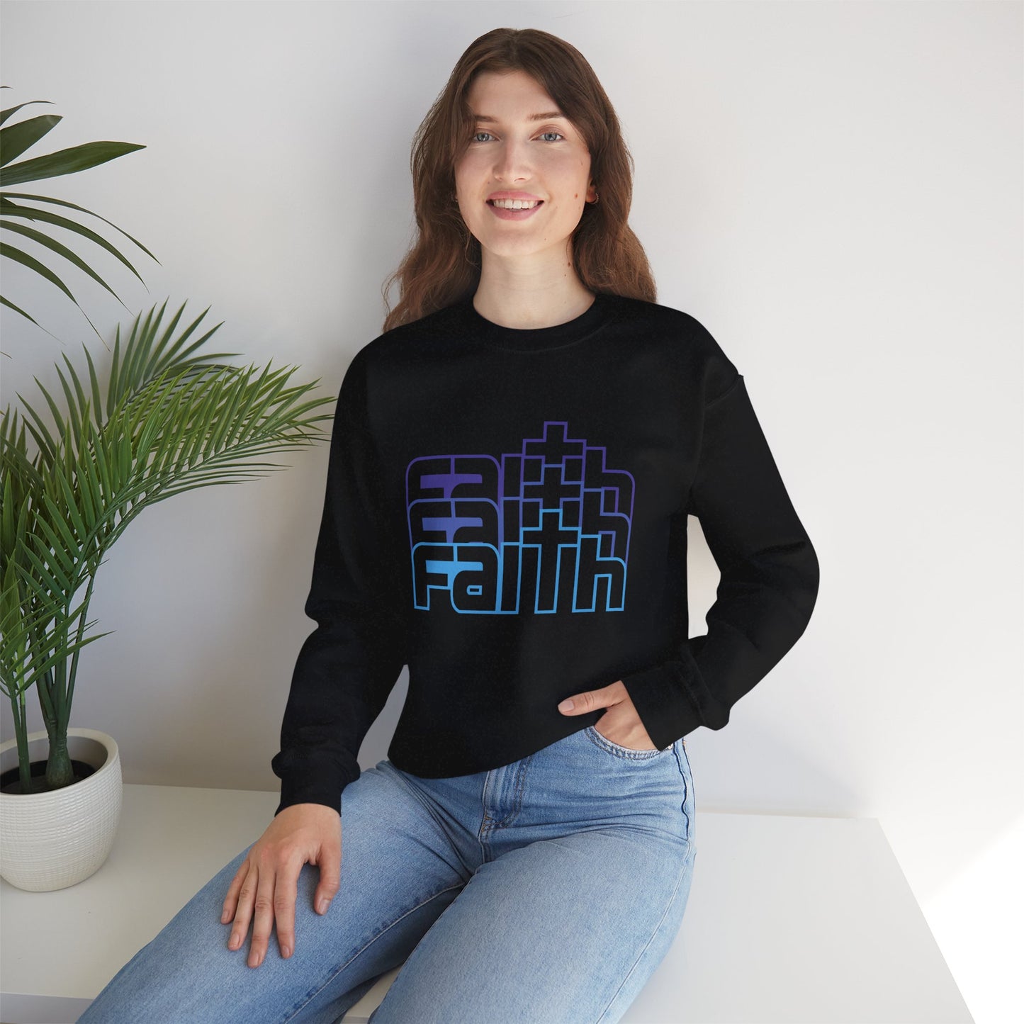 Faith Unisex Heavy Blend™ Crewneck Sweatshirt