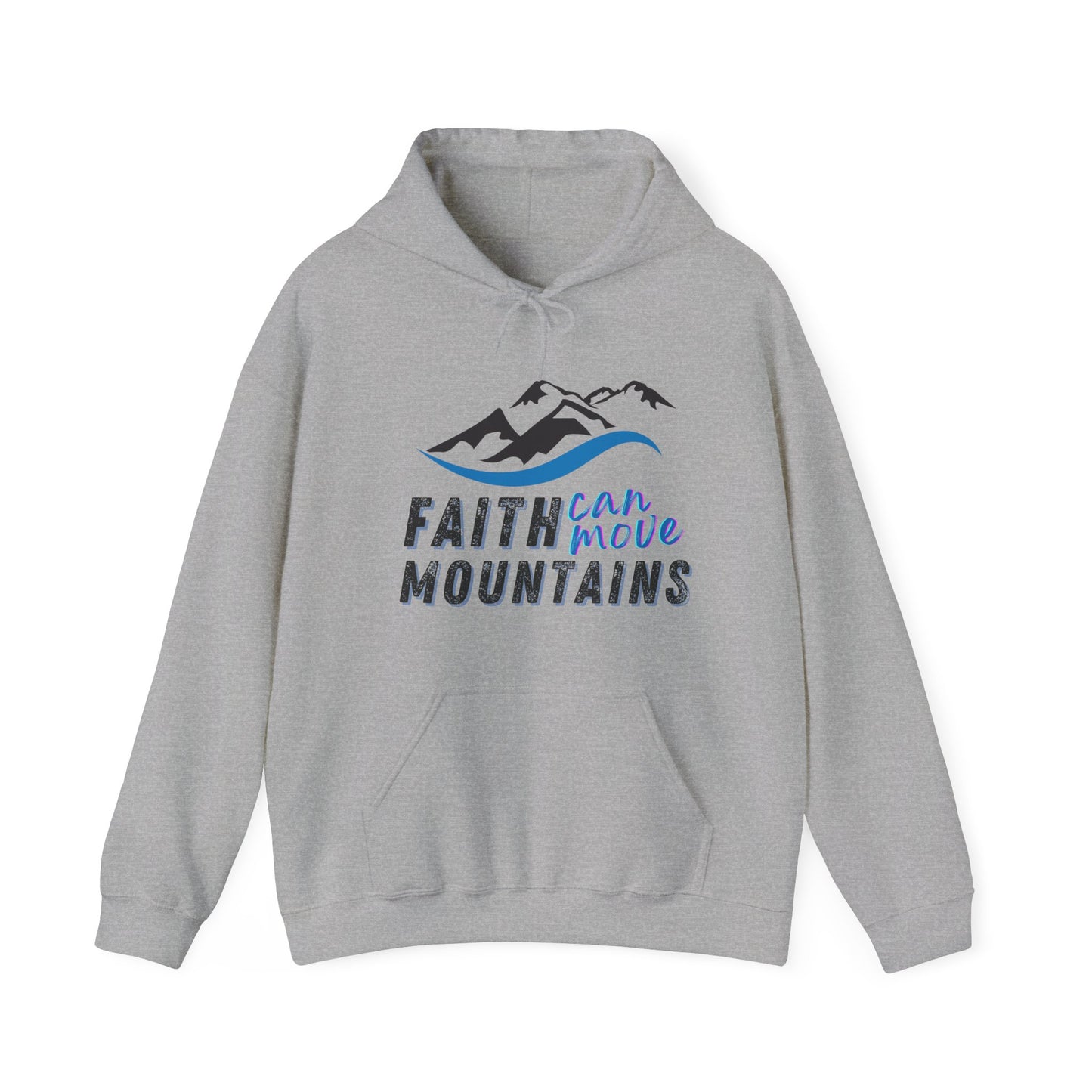 Faith Can Move Mountains Unisex Heavy Blend™ Hooded Sweatshirt