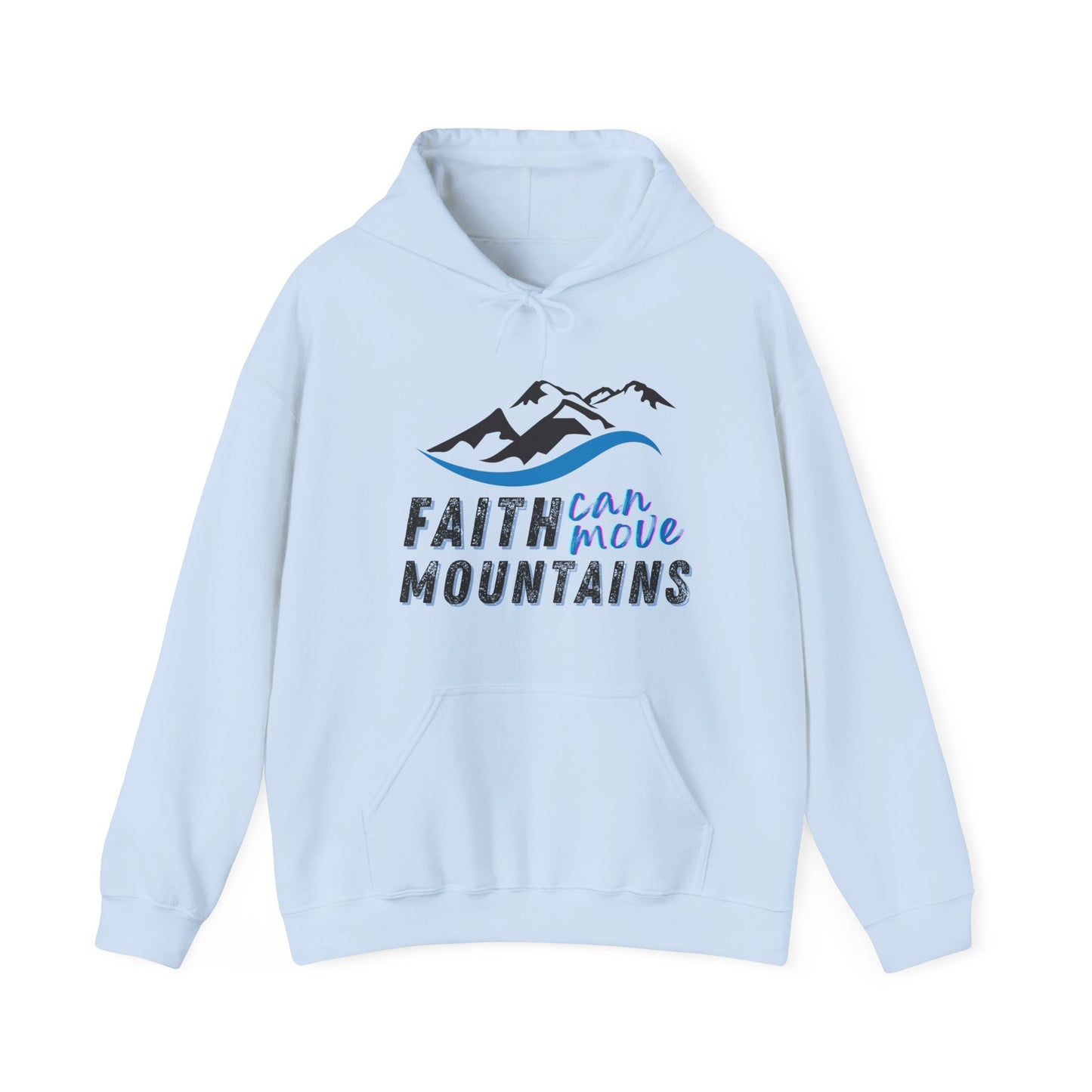 Faith Can Move Mountains Unisex Heavy Blend™ Hooded Sweatshirt