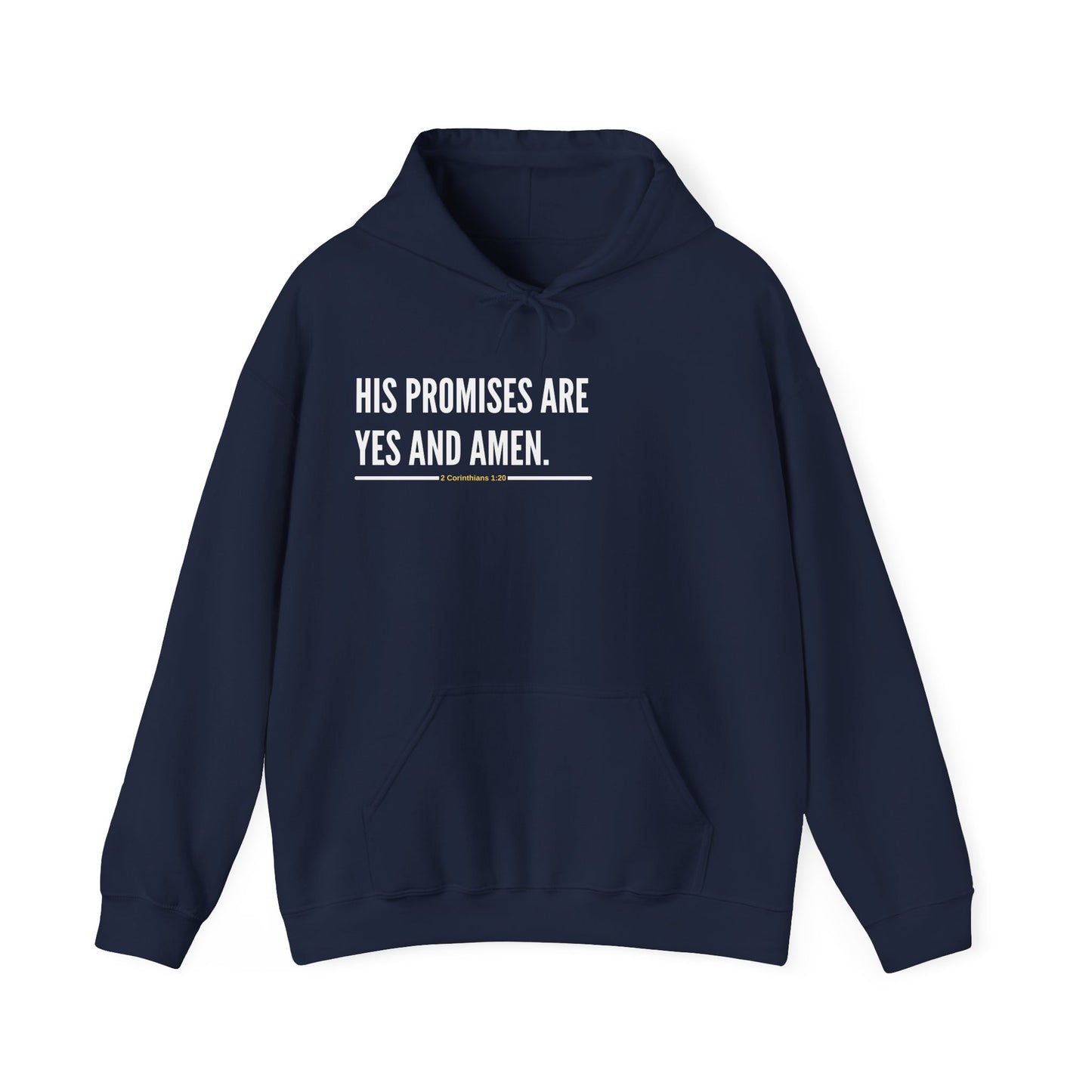 His Promises are Yes and Amen Unisex Heavy Blend™ Hooded Sweatshirt