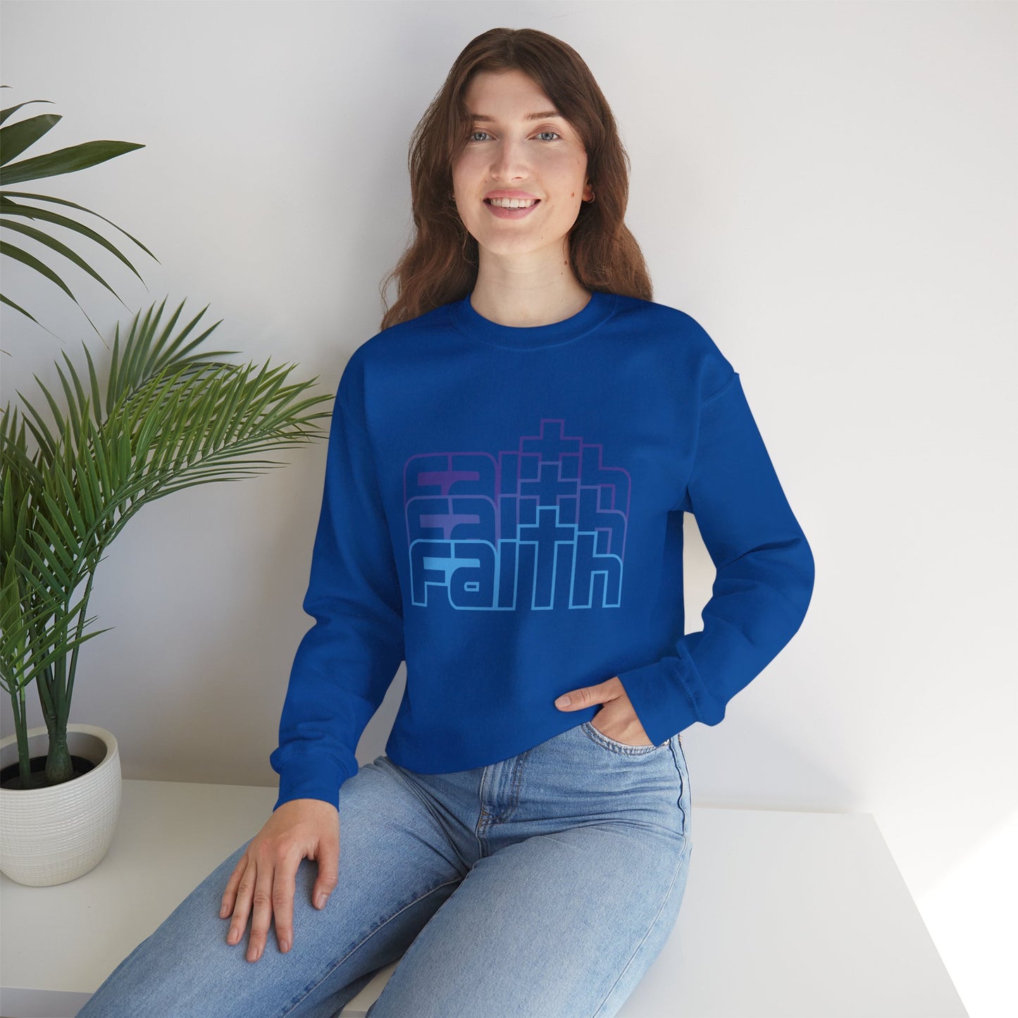 Faith Unisex Heavy Blend™ Crewneck Sweatshirt