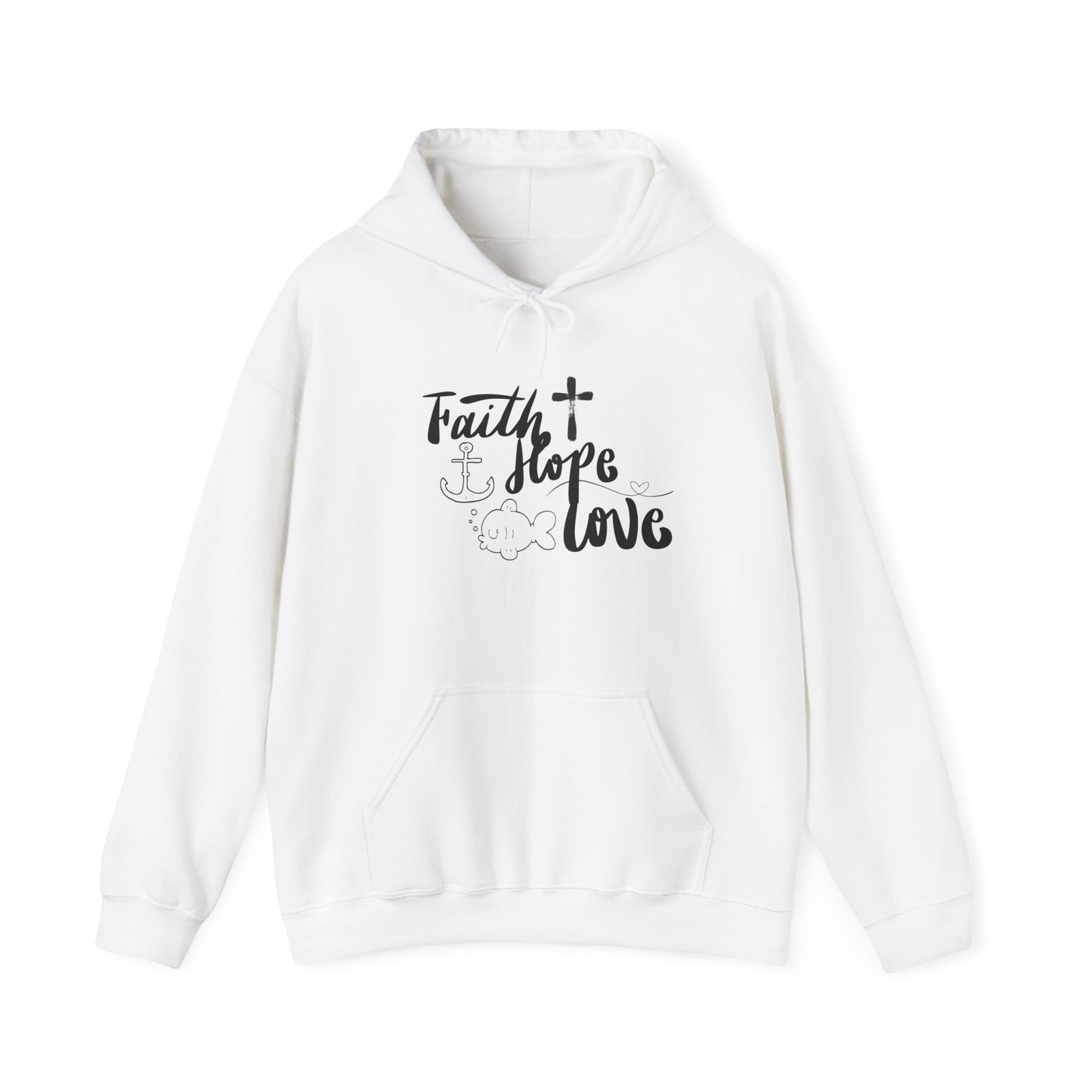 Faith Hope Love Unisex Heavy Blend™ Hooded Sweatshirt