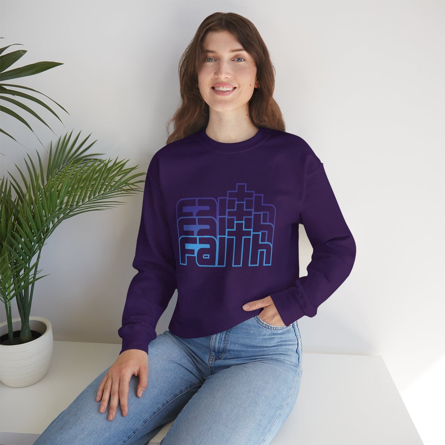 Faith Unisex Heavy Blend™ Crewneck Sweatshirt