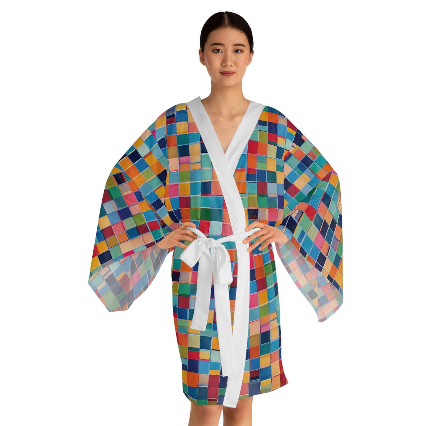 More Than Fifty Shades Long Sleeve Kimono Robe