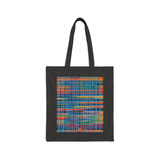 Reflections of a Bustling City Cotton Canvas Tote Bag